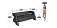 Bradd Leatherette  3 Seater Sofa in Black Colour
