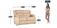 Bradford 2 Seater Sofa in Camel Colour