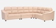 Bravelle Leatherette LHS Sectional Sofa in Cream Colour