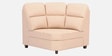 Bravelle Leatherette LHS Sectional Sofa in Cream Colour