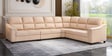 Bravelle Leatherette LHS Sectional Sofa in Cream Colour