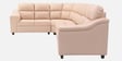 Bravelle Leatherette RHS Sectional Sofa in Cream Colour