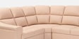 Bravelle Leatherette RHS Sectional Sofa in Cream Colour