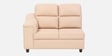 Bravelle Leatherette RHS Sectional Sofa in Cream Colour