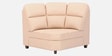Bravelle Leatherette RHS Sectional Sofa in Cream Colour
