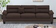 Brensa Fabric 3 Seater Sofa in Dark Brown Colour