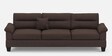 Brensa Fabric 3 Seater Sofa in Dark Brown Colour