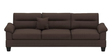 Brensa Fabric 3 Seater Sofa in Dark Brown Colour