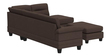 Brensa 5 Seater LHS L Shape Sofa In Dark Brown Colour