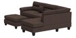 Brensa 5 Seater LHS L Shape Sofa In Dark Brown Colour