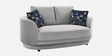 Brescia Velvet 2 Seater Sofa in Light Grey Colour Brescia Velvet 2 Seater Sofa in Light Grey Colour