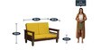 Breslau Sheesham Wood 2 Seater Sofa In Provincial Teak Finish
