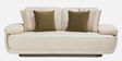 Brina Fabric 2 Seater Sofa with Adjustable Backrest in Beige Colour Brina Fabric 2 Seater Sofa with Adjustable Backrest in Beige Colour