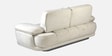 Brina Fabric 2 Seater Sofa with Adjustable Backrest in Beige Colour