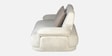 Brina Fabric 2 Seater Sofa with Adjustable Backrest in Beige Colour