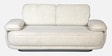 Brina Fabric 2 Seater Sofa with Adjustable Backrest in Beige Colour