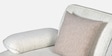 Brina Fabric 2 Seater Sofa with Adjustable Backrest in Beige Colour