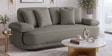 Brina Fabric 2 Seater Sofa with Adjustable Backrest in Grey Colour Brina Fabric 2 Seater Sofa with Adjustable Backrest in Grey Colour