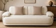 Brina Fabric 3 Seater Sofa with Adjustable Backrest in Beige Colour