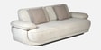 Brina Fabric 3 Seater Sofa with Adjustable Backrest in Beige Colour