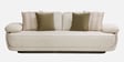 Brina Fabric 3 Seater Sofa with Adjustable Backrest in Beige Colour Brina Fabric 3 Seater Sofa with Adjustable Backrest in Beige Colour