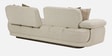 Brina Fabric 3 Seater Sofa with Adjustable Backrest in Beige Colour Brina Fabric 3 Seater Sofa with Adjustable Backrest in Beige Colour