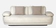 Brina Fabric 3 Seater Sofa with Adjustable Backrest in Beige Colour