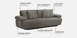 Brina Fabric 3 Seater Sofa with Adjustable Backrest in Grey Colour