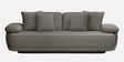 Brina Fabric 3 Seater Sofa with Adjustable Backrest in Grey Colour