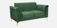 Brio Velvet 2 Seater Sofa In Textured Green Colour
