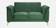 Brio Velvet 2 Seater Sofa In Textured Green Colour