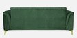 Brio Velvet 3 Seater Sofa In Textured Green Colour