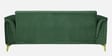 Brio Velvet 3 Seater Sofa In Textured Green Colour