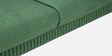 Brio Velvet 3 Seater Sofa In Textured Green Colour