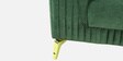 Brio Velvet 3 Seater Sofa In Textured Green Colour