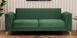 Brio Velvet 3 Seater Sofa In Textured Green Colour