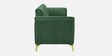 Brio Velvet 3 Seater Sofa In Textured Green Colour
