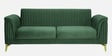 Brio Velvet 3 Seater Sofa In Textured Green Colour