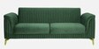 Brio Velvet 3 Seater Sofa In Textured Green Colour