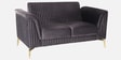 Brio Velvet Fabric 2 Seater Sofa in Textured Grey Color