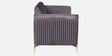 Brio Velvet Fabric 2 Seater Sofa in Textured Grey Color