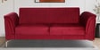 Brio Velvet Fabric 3 Seater Sofa in Textured Red Color