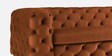 Brisbane Velvet 3 Seater Sofa in Rust Colour