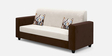 Brista Velvet 5 Seater Sofa Set In Cream Brown  Colour ( 3 + 1 + 1)