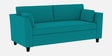 Bristo Velvet 3 Seater Sofa in Arabian Green Colour with Storage