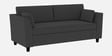 Bristo Velvet 3 Seater Sofa in Pubble Grey Colour with Storage