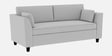 Bristo Velvet 3 Seater Sofa in Pearl Grey Colour with Storage