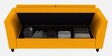 Bristo Velvet 3 Seater Sofa in Saffron Yellow Colour with Storage