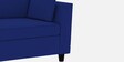 Bristo Velvet LHS 4 Seater Sectional Sofa In Indigo Blue Colour