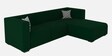 Bristol Velvet RHS Sectional Sofa (2 + Lounger) In Emerald Green Colour